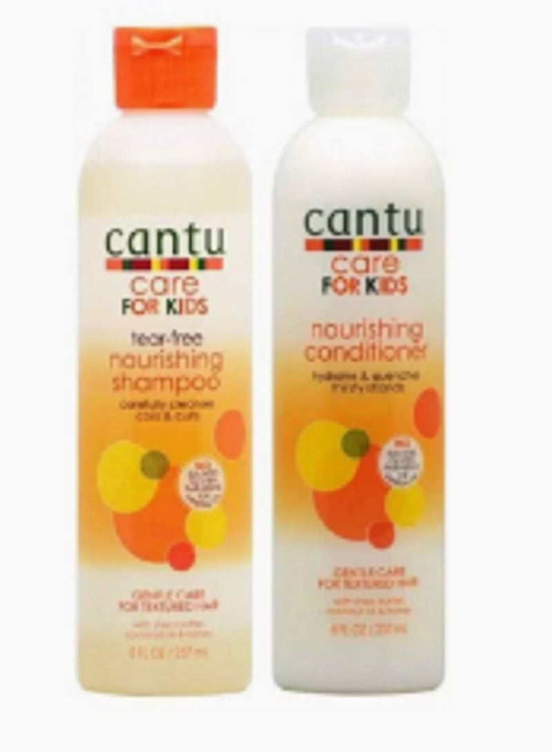 Cantu 3-Piece Gentle Tree-Free Nourishing Shampoo And Conditioner Set for Kids - Image 3