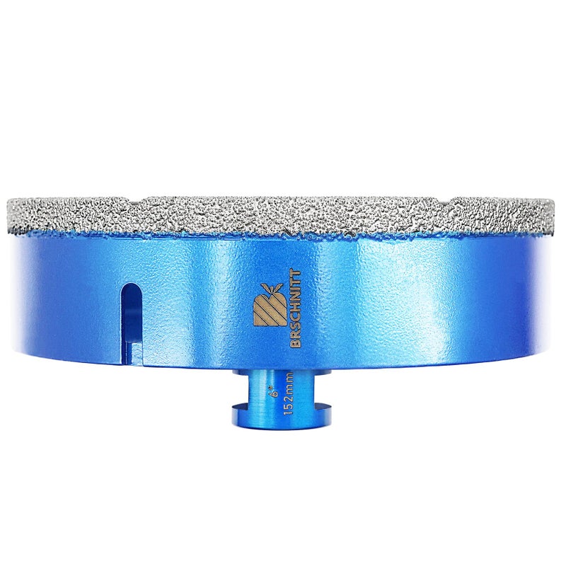 6 Inch Diamond Core Drill Bit for Porcelain Tile Ceramic Marble Granite DrillingBRSCHNITT 1pc Vacuum Brazed Diamond Hole Saw with 5811 Thread 152mm