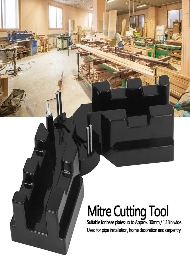 Estink 2 in 1 Mitre Measuring Cutting Tool, Mitre Measuring Angle Cutting Tool Measuring and Sawing Mitre Angles Cutting Tool for Home Improvement - Image 3