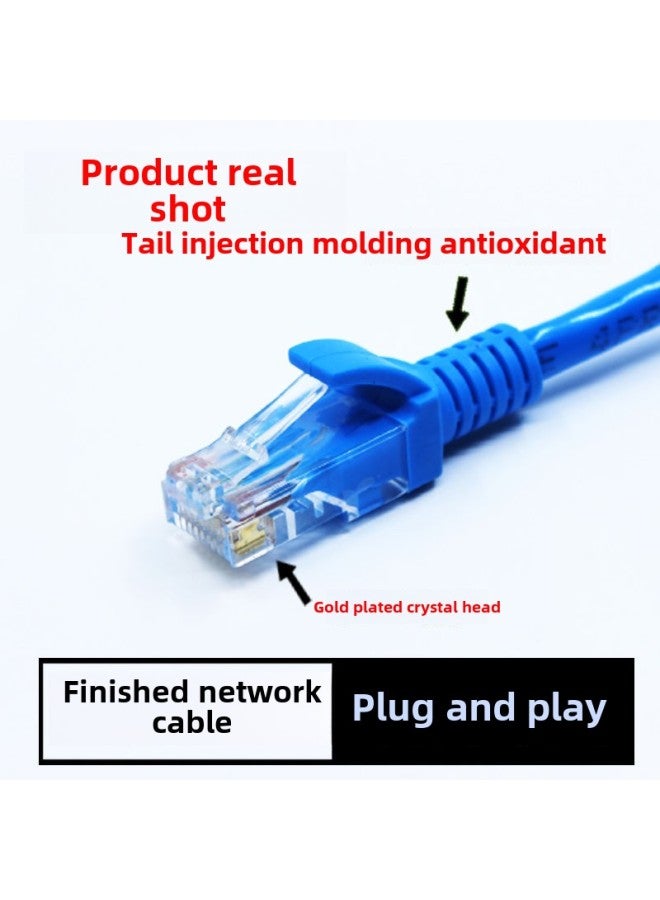 Network Cable 1/3/5/20/25/30/40/50 M High-speed Computer Broadband Finished Home Network Cable Router Network Cable-Colour:Blue-Line Length:10M  - Image 2