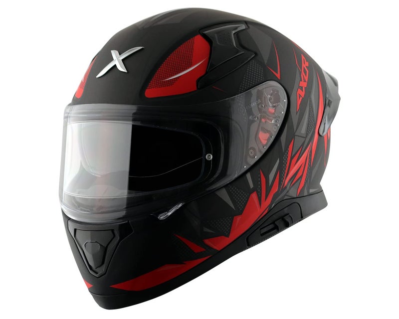 Axor Apex Hunter D/V Dull Black Red Helmet-XL - Image 1