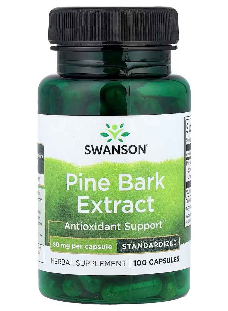 Swanson, Pine Bark Extract, Standardized, 50 mg, 100 Capsules