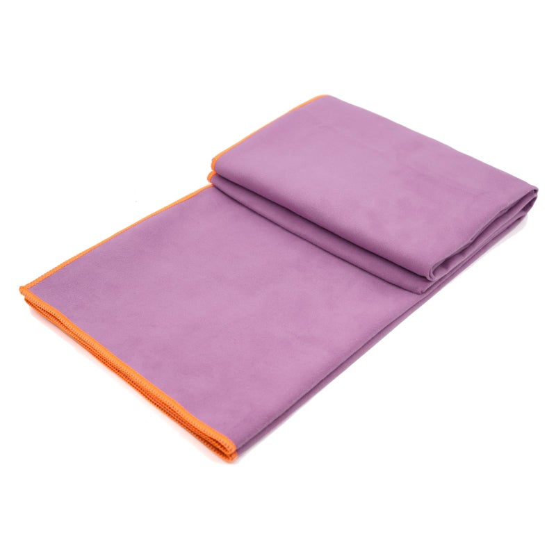 Eunzel 2 Pack Hot Yoga Towel Non-Slip Yoga Mat Towel Ultra-Absorbent Microfiber Towel for Hot Yoga, Pilatesï¼ŒBikram and Workout 26.5"x 72", Blue/Pink& Purple/Orange - Image 3