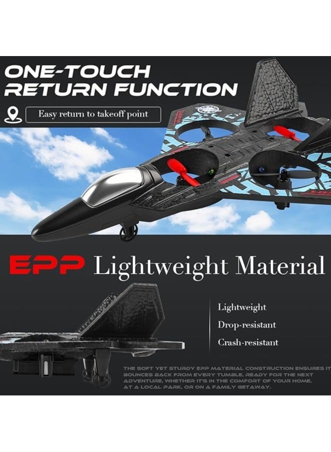 RC Aeroplane L0712 Quadcopter Fighter, 2.4GHz 6CH Remote Control Plane with 6-Axis Gyro, 3D Flip, Colored LED Lights, Stunt Roll & USB Charging, RTF Toy for Kids & Beginners - Image 5