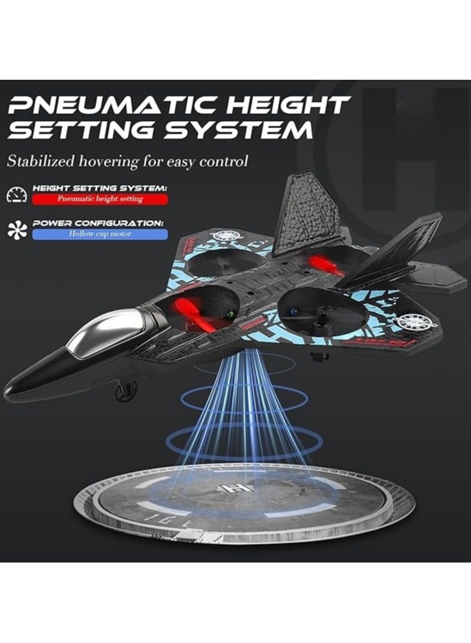 RC Aeroplane L0712 Quadcopter Fighter, 2.4GHz 6CH Remote Control Plane with 6-Axis Gyro, 3D Flip, Colored LED Lights, Stunt Roll & USB Charging, RTF Toy for Kids & Beginners - Image 4