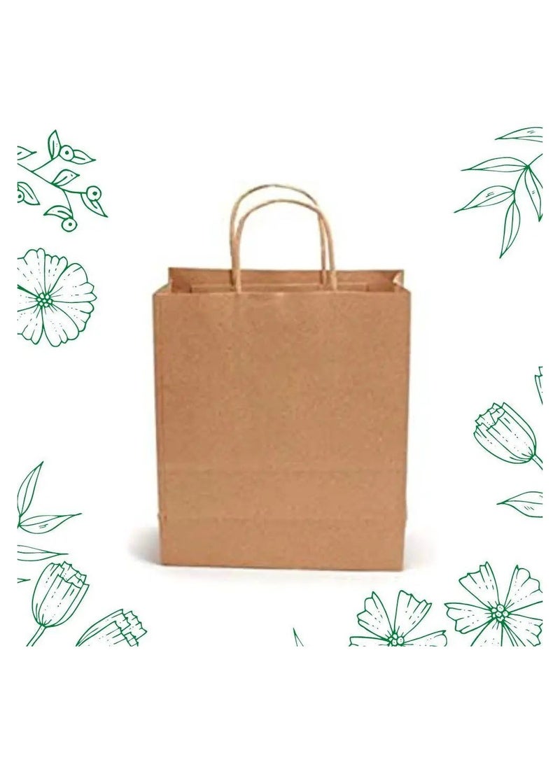 Generic 25 Pcs Brown Kraft Paper Bag  23*18*8 cm  - Image 1