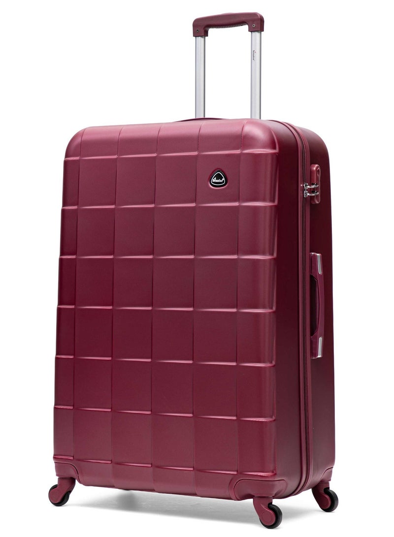 SENATOR Hard Case Travel Bag Trolley Luggage Set of 4 ABS Lightweight Suitcase with 4 Spinner Wheels,  A207, Burgundy - Image 3