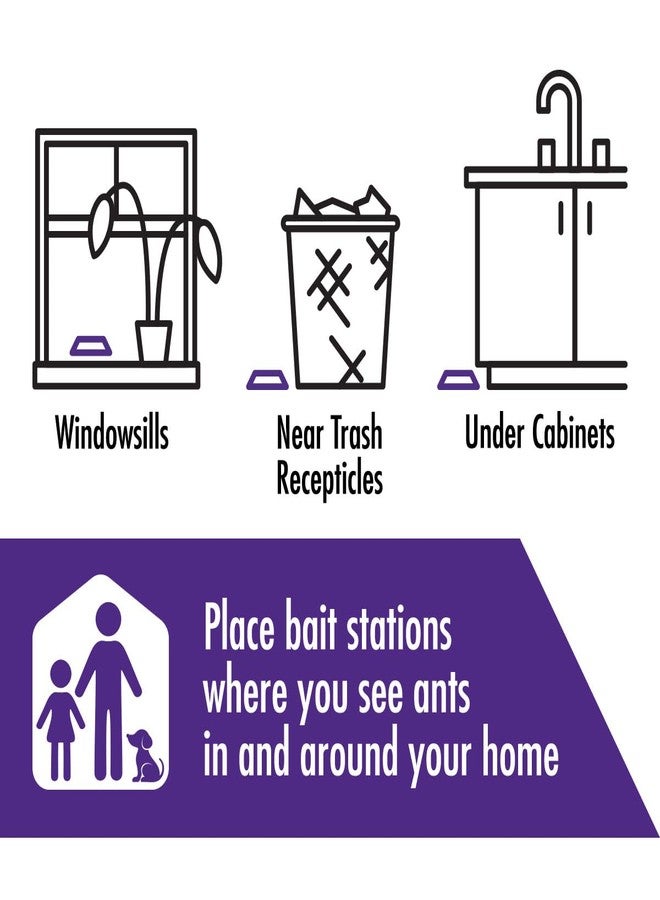 STEM Liquid Ant Baits, Kills The Queen and Colony, for Indoor Use, 4 Spill Proof Bait Stations - Image 3