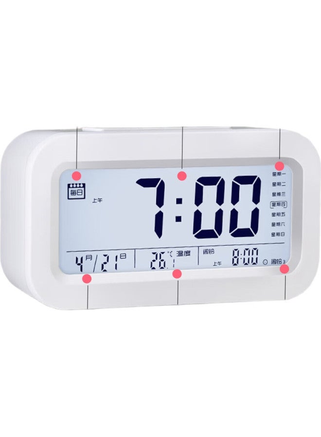 Cat Prince Maotaizi Smart Alarm Clock For Students New Model, Multifunctional Desktop Electronic Clock For Boys And Girls, Time Management Tool For Children, Lazy Bedside Clock, Rechargeable Green - Image 2