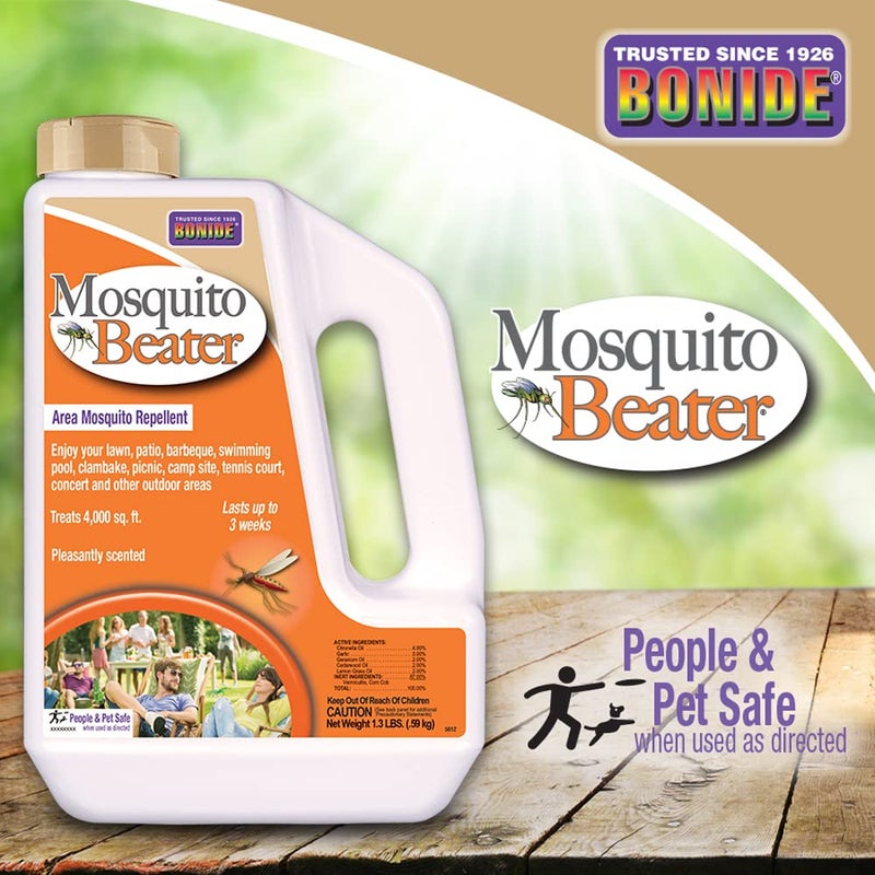 Bonide Mosquito Beater Area Mosquito Repellent , 1.3 lbs, Granules - Image 5