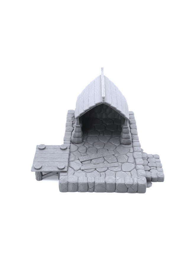 EnderToys قرية الصيد من EnderToys مع رصيف ولوحة إعلانات من Makers Anvil، ديكور ألعاب الطاولة ثلاثي الأبعاد وأرضيات ألعاب الحرب بحجم 28 مم للتماثيل المصغرة - Image 3