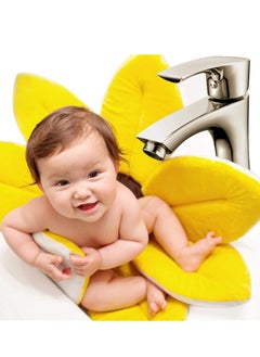Gonice Baby Bath Cushion, Blooming Bath Baby Bath Foldable Flower Petal Shape Bathtub Pad Quick Drying Non-Slip Safety Sink Insert Tub  - Image 2