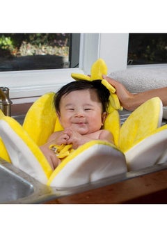 Gonice Baby Bath Cushion, Blooming Bath Baby Bath Foldable Flower Petal Shape Bathtub Pad Quick Drying Non-Slip Safety Sink Insert Tub  - Image 5