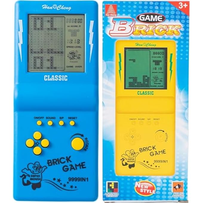 HANDHELD PORTABLE INDOOR AND OUTDOOR BRICK GAME 9999 IN 1 VIDEO GAME COMPATIBLE FOR KIDS - COLOUR AND DESIGN AS PER STOCK - Image 2