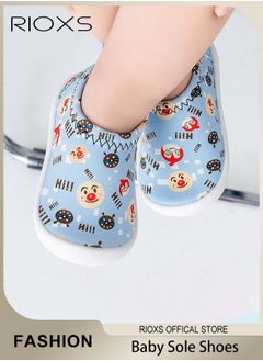 RIOXS Infant Baby Soft Sole Shoes Boys Girls Walking Shoes Breathable Comfort Flats  - Image 1