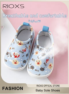 RIOXS Infant Baby Soft Sole Shoes Boys Girls Walking Shoes Breathable Comfort Flats  - Image 3