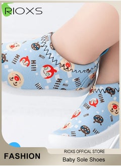 RIOXS Infant Baby Soft Sole Shoes Boys Girls Walking Shoes Breathable Comfort Flats  - Image 2