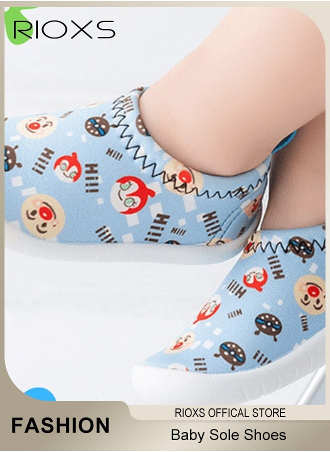RIOXS - Infant Baby Soft Sole Shoes Boys Girls Walking Shoes Breathable Comfort Flats - Image 1