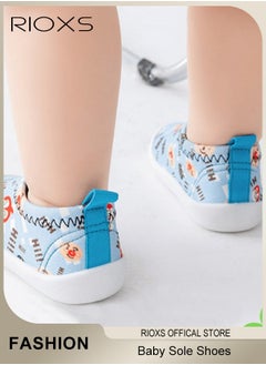 RIOXS Infant Baby Soft Sole Shoes Boys Girls Walking Shoes Breathable Comfort Flats  - Image 5