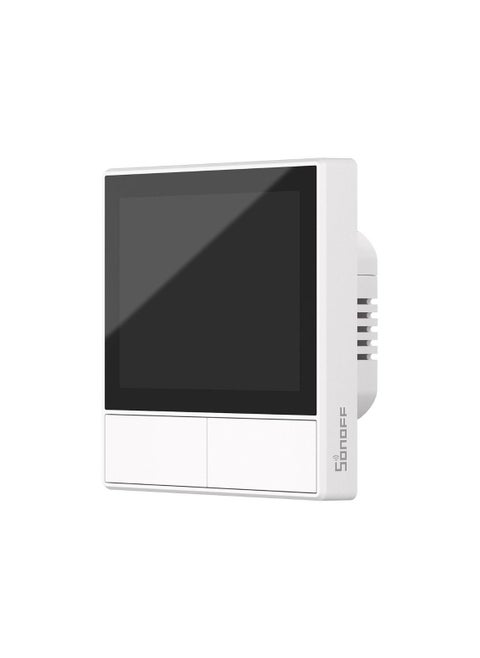 Sonoff NSPanel-EUW 2 Gang Smart Wifi Wall Switch With LED Panel 3.5-inch TFT Screen 480x320px Resolution Integrated HMI Panel All in One Controller White