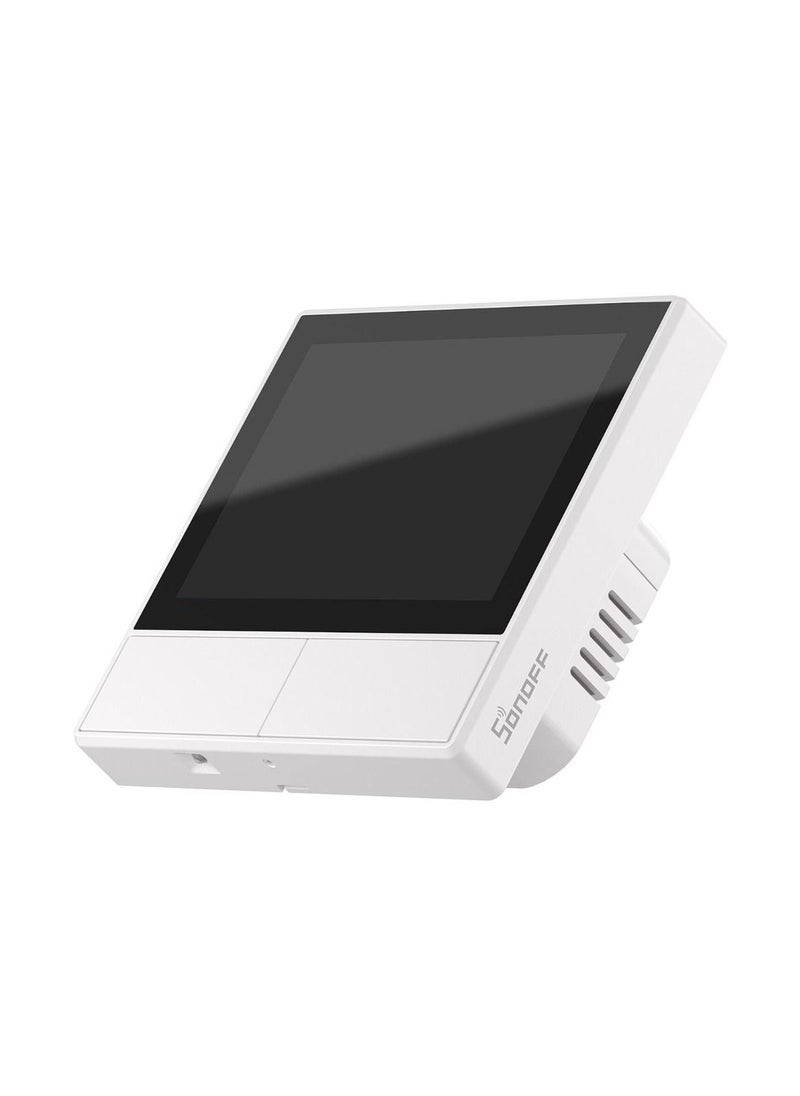 Sonoff NSPanel-EUW 2 Gang Smart Wifi Wall Switch With LED Panel 3.5-inch TFT Screen 480x320px Resolution Integrated HMI Panel All in One Controller White