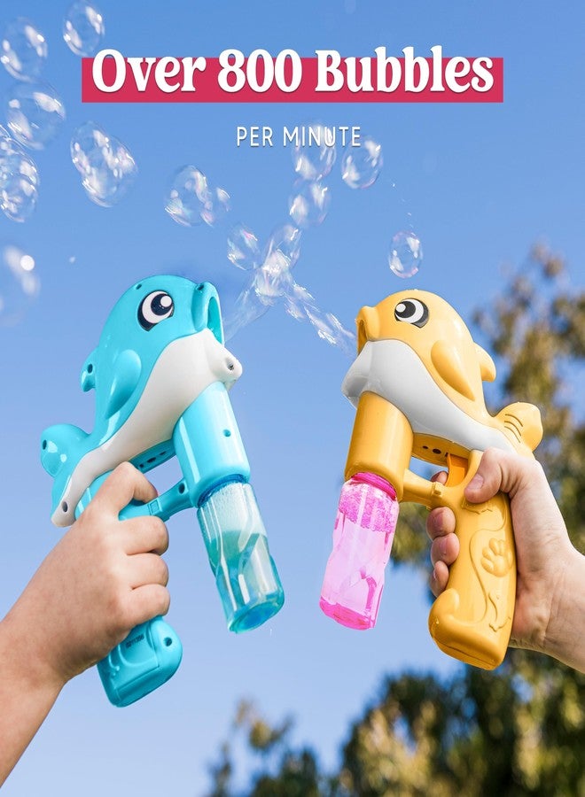 JOYIN جهاز فقاعات JOYIN 2، صانع فقاعات على شكل حوت مع إضاءة LED تلقائية و 4 حلول إعادة تعبئة للأطفال، الصغار، لعبة صيفية خارجية، هدية حفلة - Image 2