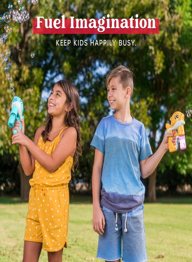 JOYIN جهاز فقاعات JOYIN 2، صانع فقاعات على شكل حوت مع إضاءة LED تلقائية و 4 حلول إعادة تعبئة للأطفال، الصغار، لعبة صيفية خارجية، هدية حفلة - Image 4