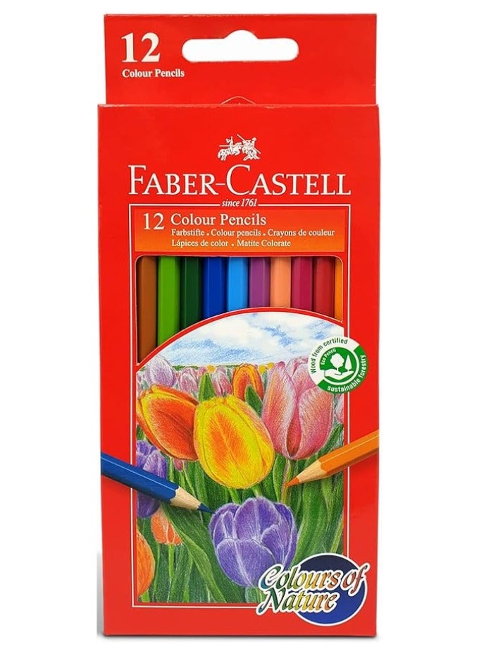 FABER-CASTELL Pack Of 12 Faber Castell Colour Pencil - Image 1