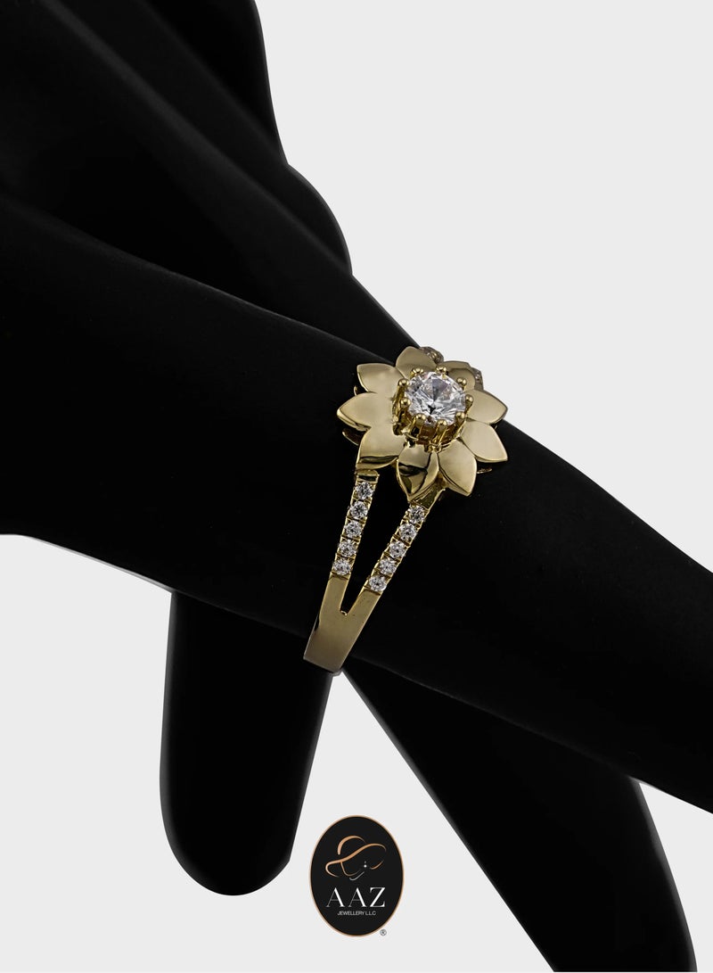 AAZ Jewellery L.L.C Elegant Flower 18K Gold Ring - Image 2