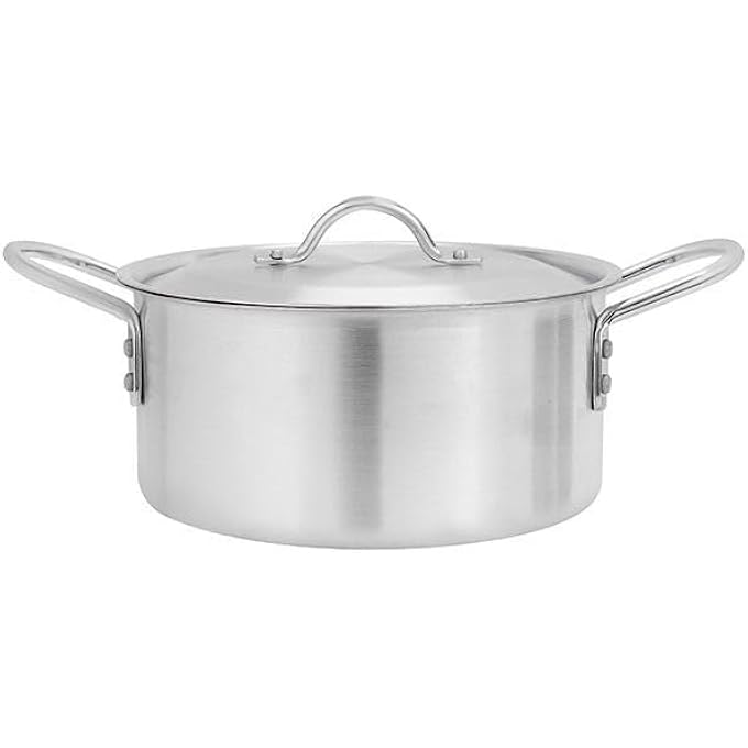 ريحني طاجن DC2852 من الألمنيوم مع مقبض وغطاء، بحجم 28 سم فضي - Image 3