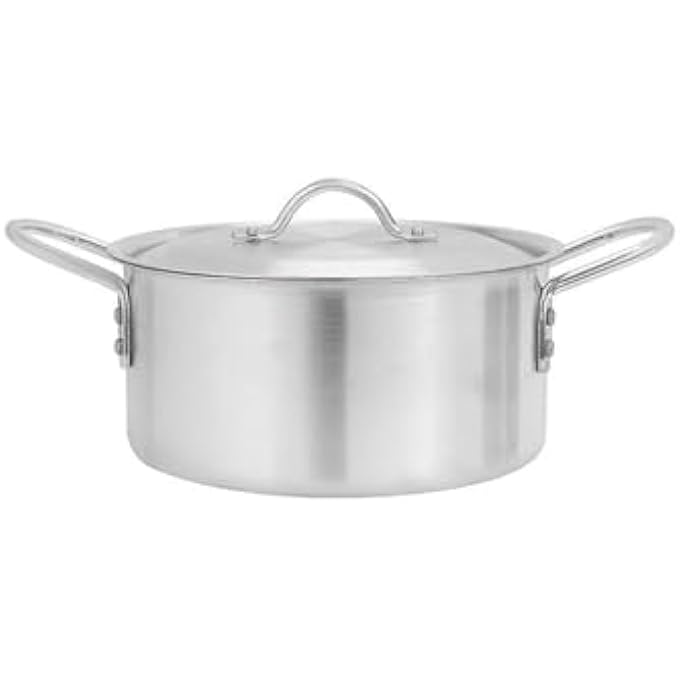 ريحني طاجن DC2852 من الألمنيوم مع مقبض وغطاء، بحجم 28 سم فضي - Image 1