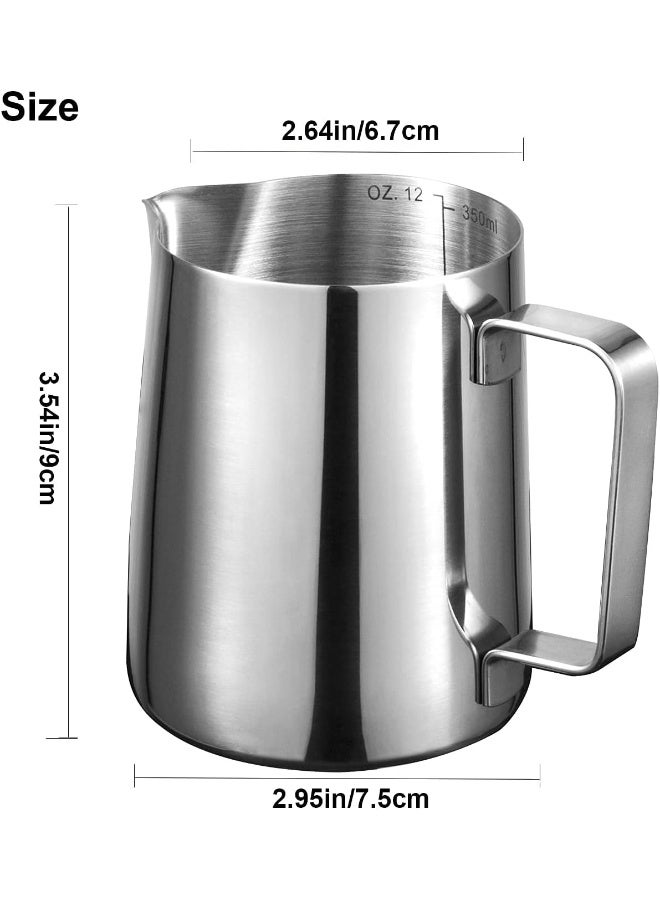 SKY-TOUCH Stainless Steel 350ml Milk Frothing Pitcher  - Image 4