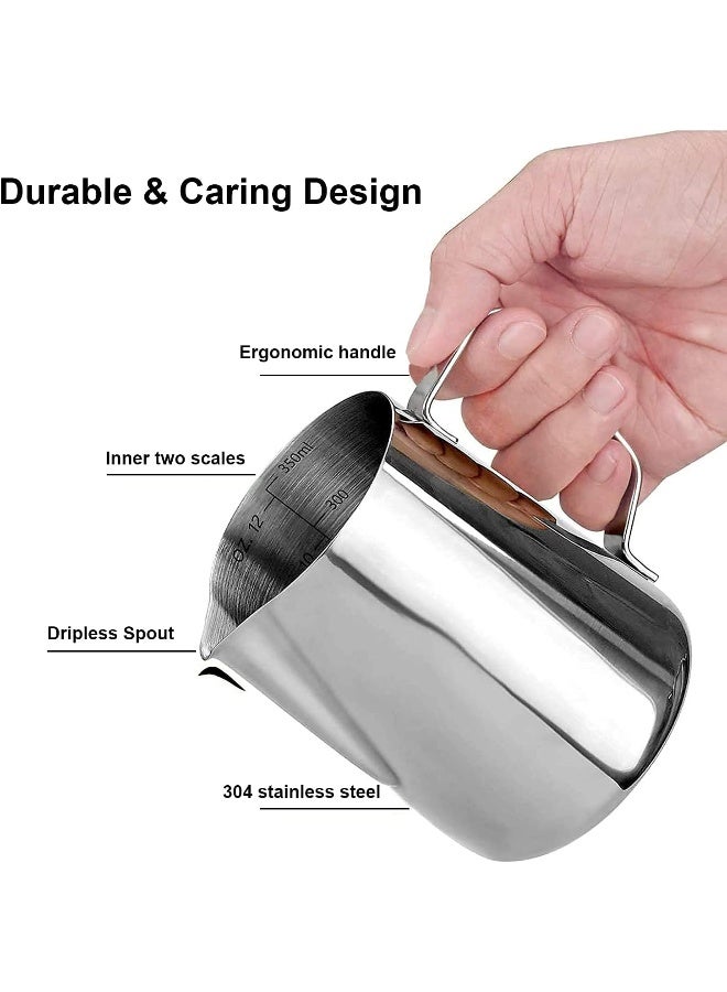 SKY-TOUCH Stainless Steel 350ml Milk Frothing Pitcher  - Image 3