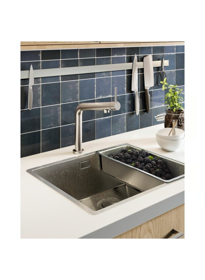 Baitique Rectangular Colander, Stainless Steel, Sink-Fit Design - Image 3