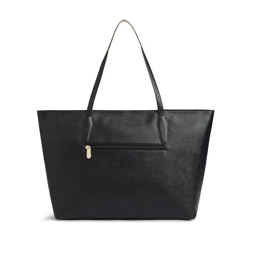 Caprese Jimny Horizontal 16 Inch Laptop Compatible Large Tote Bag for Women with Comfortable Straps | Stylish Shoulder & Handheld Bag | Multi-Compartment Design for Work, Travel, Shopping (Black) - Image 5