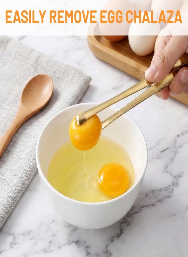 Elegaperma 2pcs Egg Chalaza Removal Tool, Egg Tool to Remove Chalaza, Stainless Steel Chalaza Remover for Eggs, Multipurpose Tiny Tongs, Kitchen Gadget for Baking Cooking - Image 4