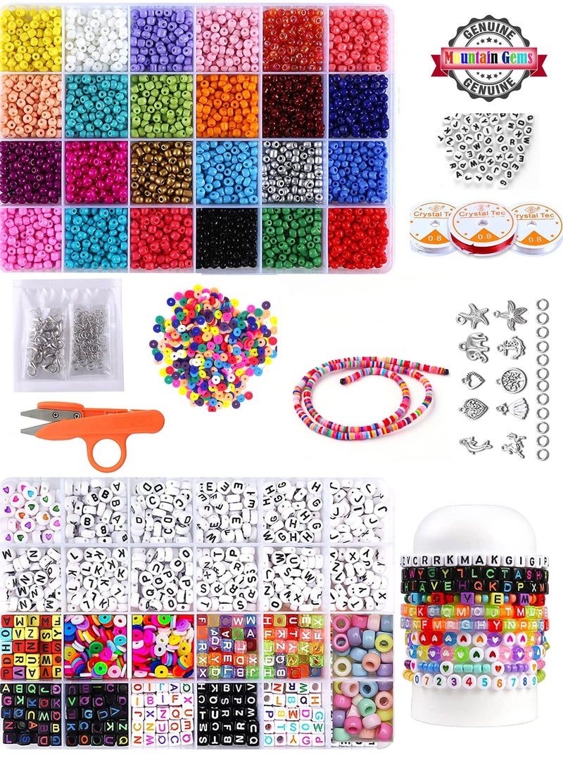 ماونتين جيمس خرز صغير للحرف اليدوية مجموعة متنوعة مع صندوق منظم - Image 1