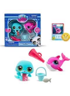 Littlest Pet Shop Lps Minis Walrus and Dolphin 2-Piece Figure Set  - Image 1