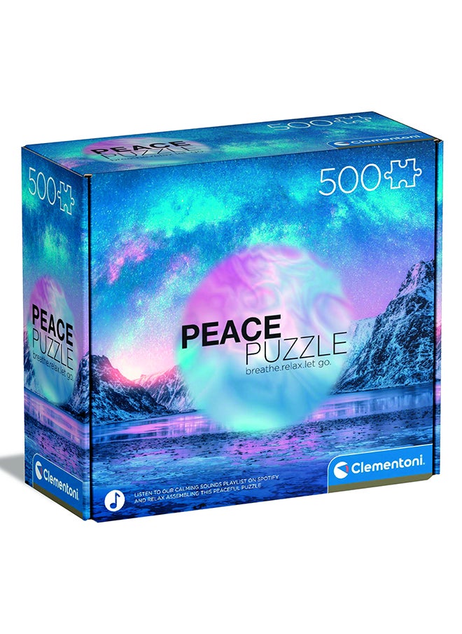 Clementoni Puzzle HQC Peace 500 Pieces | Jigsaw Puzzle | Puzzle for Adults | Challenging Puzzle | Perfect for Stress Reliever and Puzzle Lovers | Made in Italy  - Image 1