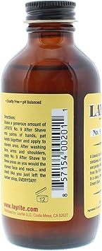 Layrite No9 Bay Rum Aftershave 118ml Cooling Invigorating Soothing - Image 2