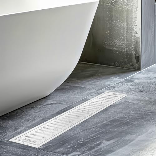 ARQUIN ARQUIN Floor Drainer18x4 Inches | Bathroom Drain | Drainer Cover | 304 Grade Stainless Steel Floor Drainer | Shower Water Drainer | Bathroom Drain Channel with Cockroack Trap (1mm Thickness) - Image 2