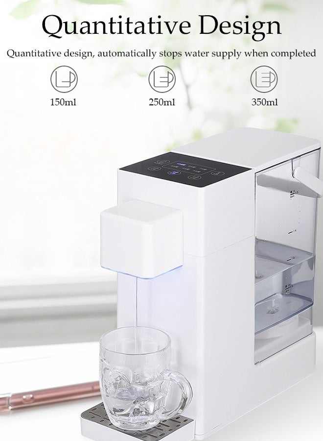 DUNISO Instant Hot Water Dispenser，Desktop Electric Water Dispenser，Quick Heating，Portable，5-kind Temperature Control， for Home Kitchen Offices Dorm，White  - Image 5