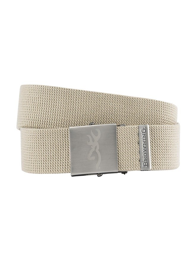 Browning Men's Belt, Basic Webbing (Tan), One Size US - Image 1