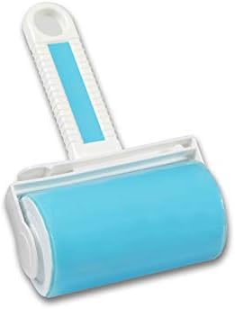 SILENCIO Reusable Lint Roller 1 Pack, Washable Sticky Lint Roller Pet Hair Remover Brush Include Medium/Mini Size Cleaner for Clothes, Cat Dog Hair, Funiture - Image 1