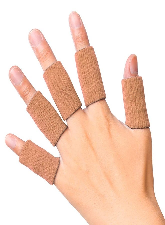 JBM Finger Sleeves 5Pack Sport Finger Brace Protector Compression Sleeve for Arthritis - Image 1