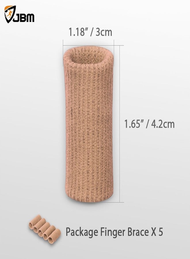 JBM Finger Sleeves 5Pack Sport Finger Brace Protector Compression Sleeve for Arthritis - Image 5