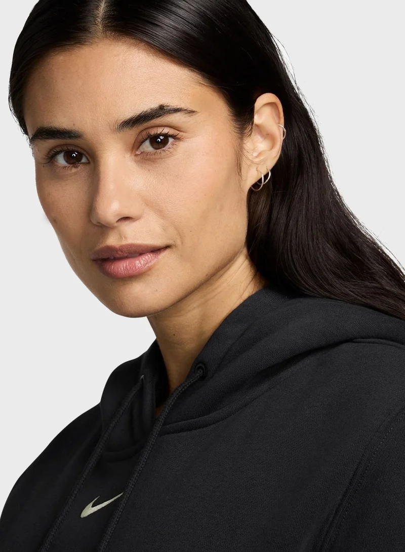 Nike black Nsw Phoenix Fleece Standard Hoodie for Women | Best Price UAE