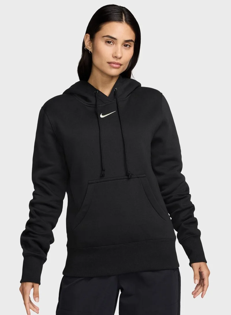 Nike black Nsw Phoenix Fleece Standard Hoodie for Women | Best Price UAE