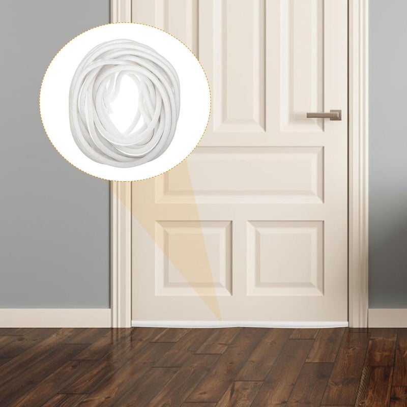 Self-Adhesive Door Seal Strip and Window Sealing Trim, 9X9Mm White Weather Stripping for Gap Insulation, Soundproofing, Dustproof, Windproof, 10 Meters Roll - Image 5