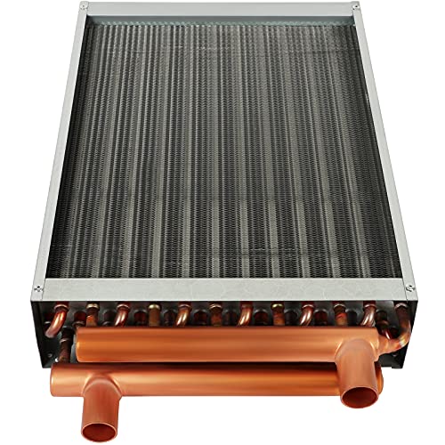 GPOAS 12x15 Heat Exchanger Water To Air , Forced Air Heating with 1" Copper Ports Hot Water Coil for Outdoor Wood Furnaces, Residential Heating - Image 4